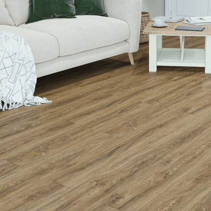SPC Click Flooring Amber Oak 1220mm x 180mm with Built-in Underlay - Pack of 10