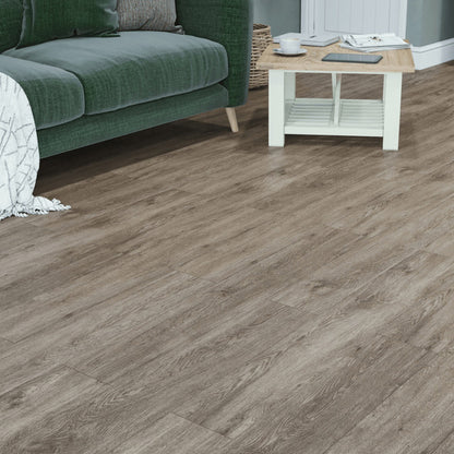SPC Click Flooring Brushed Oak 1220mm x 180mm with Built-in Underlay - Pack of 10