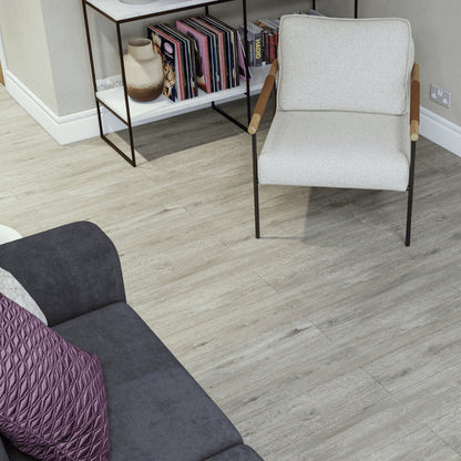 SPC Click Flooring Latte Oak 1220mm x 180mm with Built-in Underlay - Pack of 10