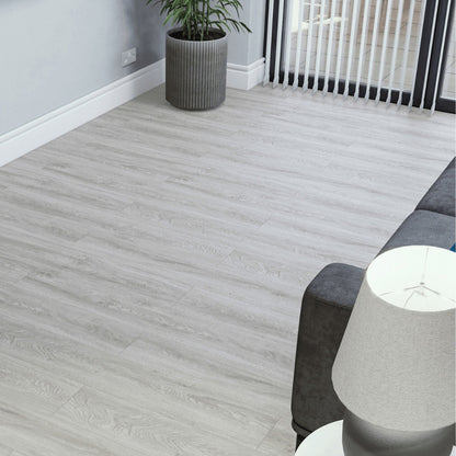 SPC Click Flooring Pebble Grey  1220mm x 180mm with Built-in Underlay - Pack of 10