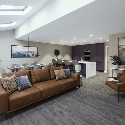 SPC Click Flooring Slate Grey  1220mm x 180mm with Built-in Underlay - Pack of 10