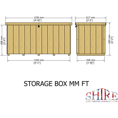 Shire 4 x 2ft T&G Storage Tool Shed