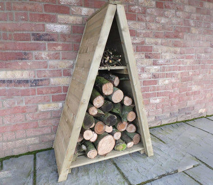 Shire 2.6 x 1.6ft Small Triangular Log Store