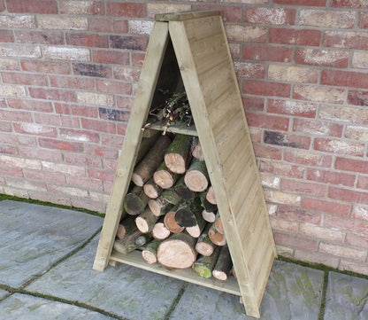 Shire 2.6 x 1.6ft Small Triangular Log Store