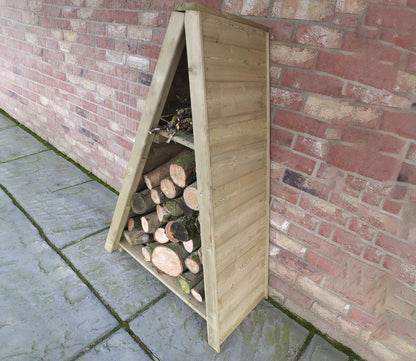 Shire 2.6 x 1.6ft Small Triangular Log Store