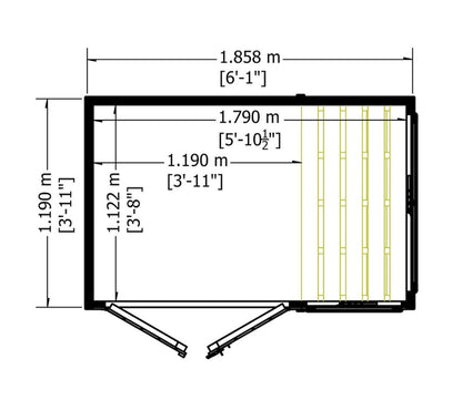 Shire 6 x 4ft Sun Hut