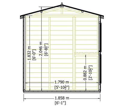 Shire 6 x 4ft Sun Hut
