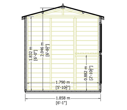 Shire 6 x 6ft Sun Hut