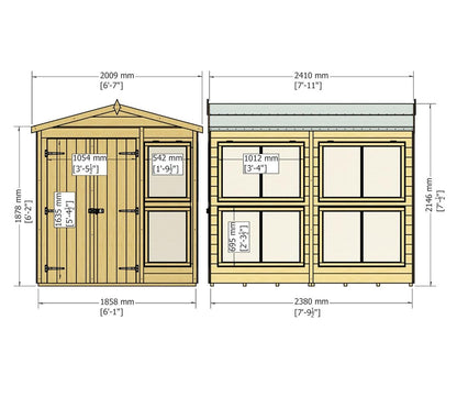 Shire 6 x 8ft Sun Hut