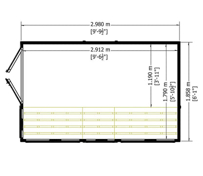 Shire 6 x 10ft Sun Hut