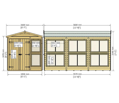 Shire 6 x 12ft Sun Hut