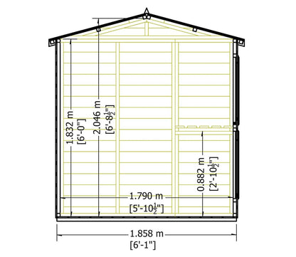 Shire 6 x 12ft Sun Hut