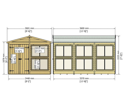 Shire 8 x 12ft Sun Hut