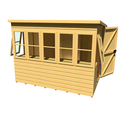 Shire Sun 8 x 6ft Pent Potting Shed