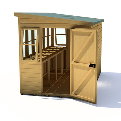 Shire Sun 10 x 6ft Pent Potting Shed