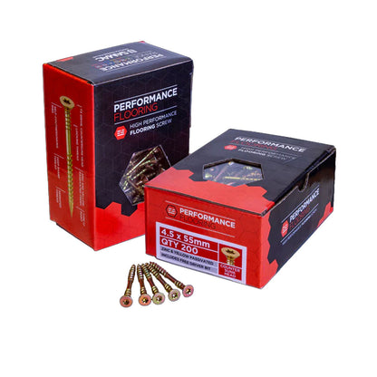 Samac Fixings Performance Flooring Screws 4.5x55mm Box of 200