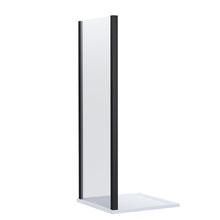 Nui Lucie 800mm Side Panel - Chrome Contemporary Aluminium,glass 1900x790x31mm