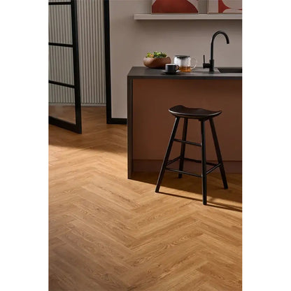 Woodpecker Craft Fall Oak Herringbone Stratex Wood Flooring With Built In Underlay (1.44m2)