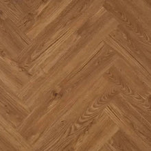 Woodpecker Craft Fall Oak Herringbone Stratex Wood Flooring With Built In Underlay (1.44m2)