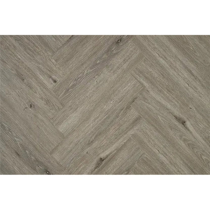 Woodpecker Craft Thatch Oak Herringbone Stratex Wood Flooring With Built In Underlay (1.44m2)