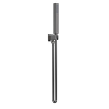 Nui Sq Outlet Elbow C/w Parking Bkt & Kit Contemporary Brushed Pewter Brass ABS 1265x30x55mm