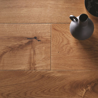 Almond Oak Smooth Lacquer Engineered Wood Flooring - 1.81m2 Pack Size | Classic Range