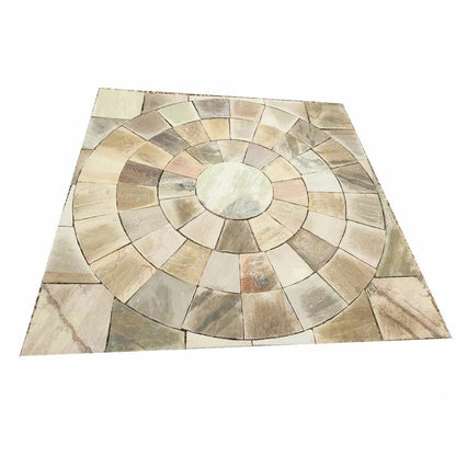 Ancient Mint Indian 22mm Sandstone Circle Kit - Riven - Diameter - JJ Building Materials