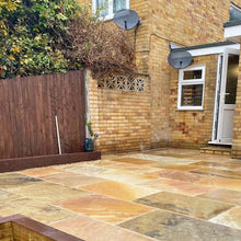 Ancient Mint Indian 22mm Sandstone Paving Slabs - Riven - JJ Building Materials