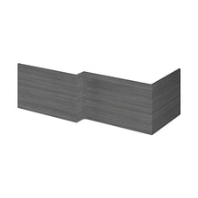 Hudson Reed Fusion 1700mm Shower Bath Front Panel Contemp Anthracite Woodgrain MFC Textured Woodgrain 520x1698x163mm