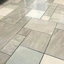 Aravalli Grey Indian 22mm Sandstone Paving Slabs - Riven - Patio Kit - JJ Building Materials
