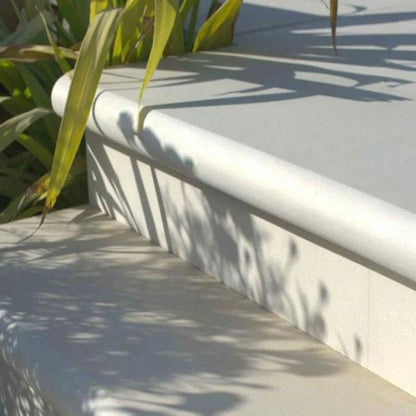 Aravalli Grey Indian 40mm Sandstone - Sawn & Honed - Bullnose Steps - 900x400mm - JJ Building Materials