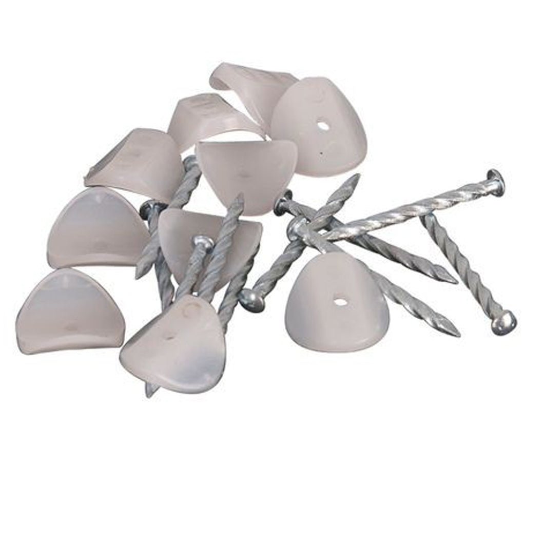 Ariel Plastics Corolux Miniature Profile PVC Roofing Sheet Fixings - Pack of 10 - JJ Building Materials