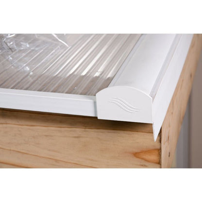 Ariel Plastics Glazing Bar Cap Base with End Cap - JJ Building Materials