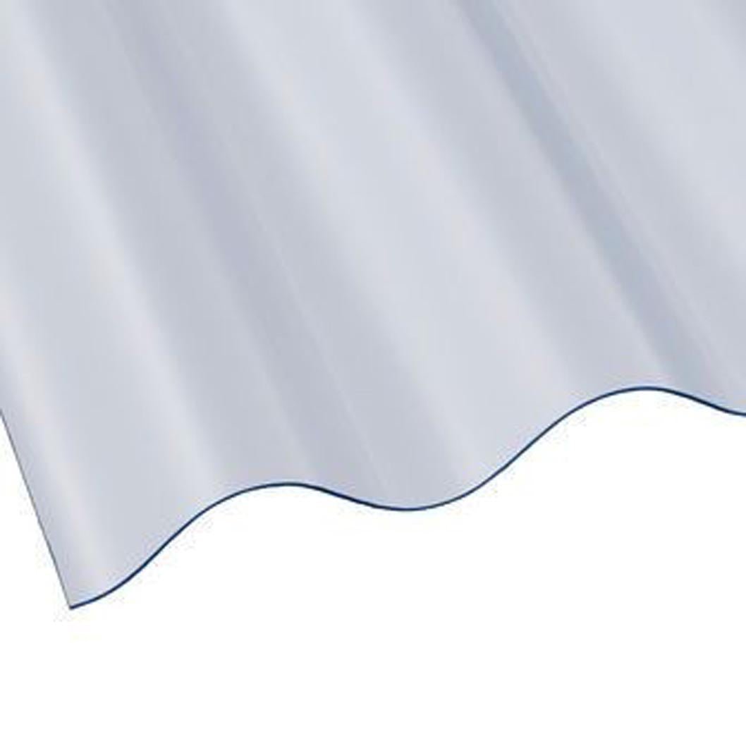 Ariel Plastics Profile 3 Clear Vistalux Lightweight PVC Corrugated Roof Sheet - JJ Building Materials