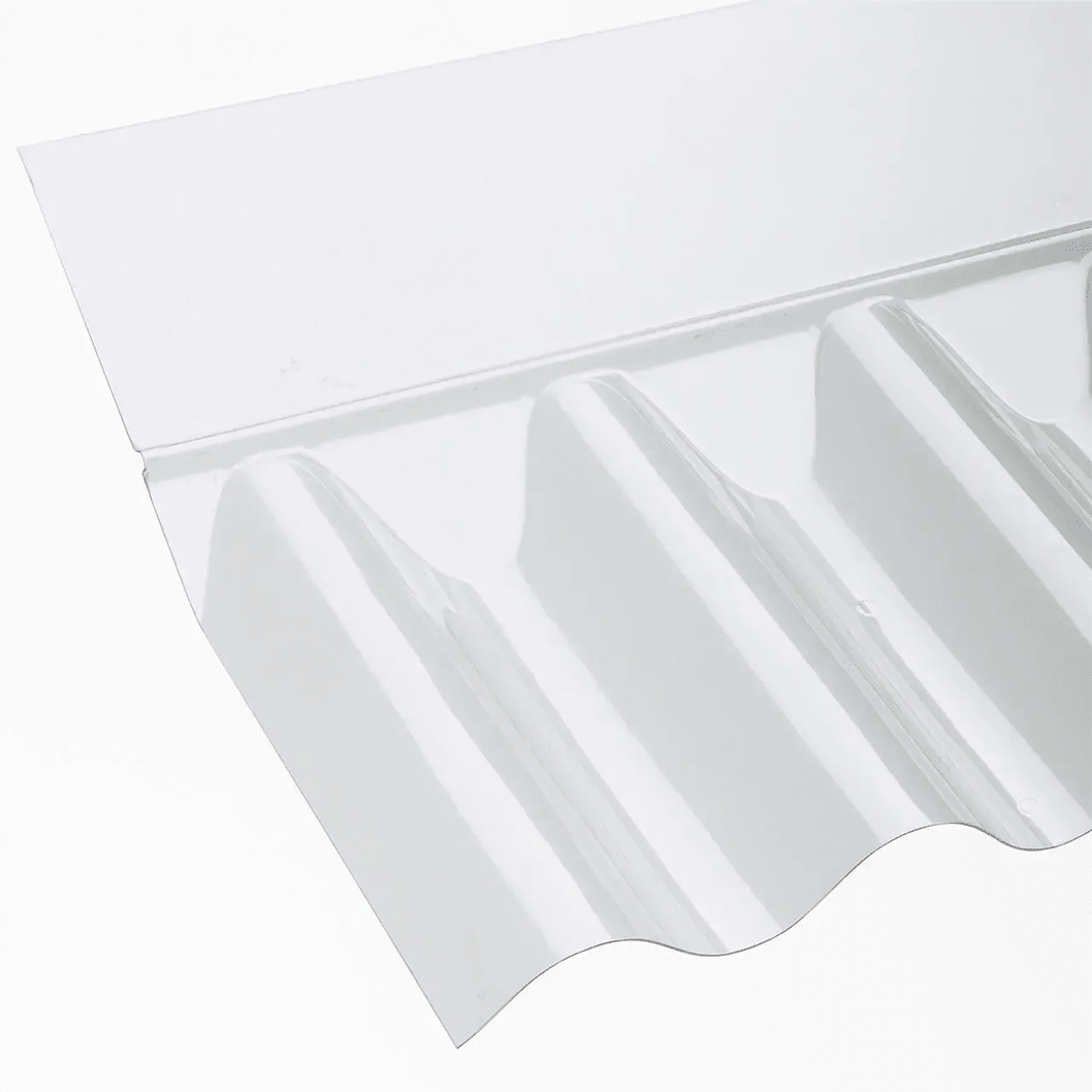 Ariel Plastics PVC Clear 8/3" Vistalux Cast Iron Wall Flashing - 710mm - JJ Building Materials