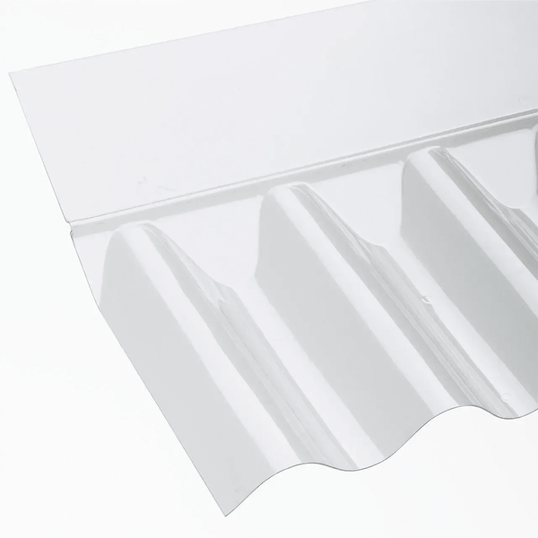 Ariel Plastics PVC Clear 8/3" Vistalux Cast Iron Wall Flashing - 710mm - JJ Building Materials