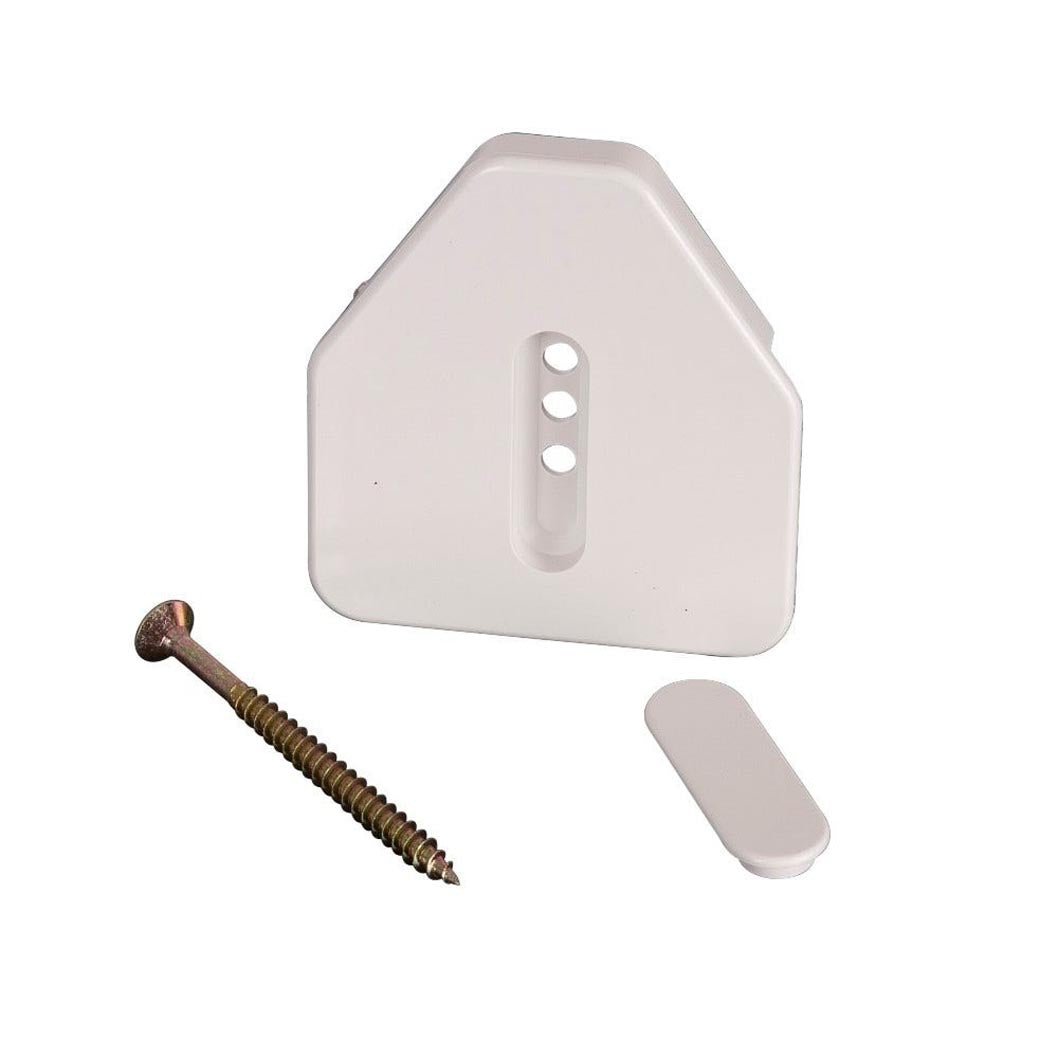 Ariel Plastics White Bar End Caps - JJ Building Materials