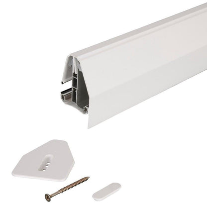 Ariel Plastics White End Bar - JJ Building Materials