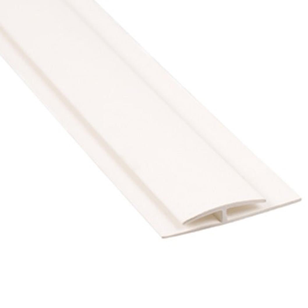 Ariel Plastics White H' Section Division Bar - 3000mm - JJ Building Materials