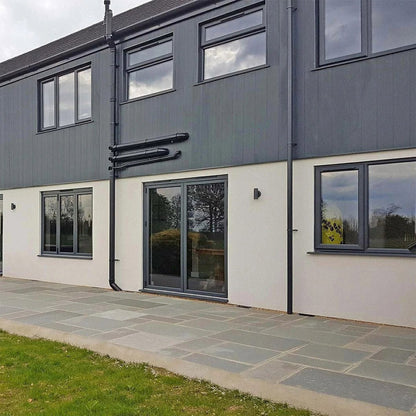 Ash Grey 22mm Limestone Paving Slabs - Sawn Edges - Patio Kit - JJ Building Materials