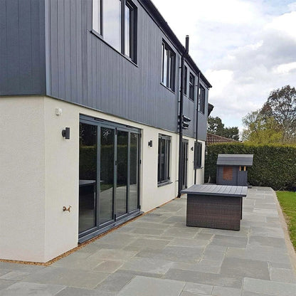 Ash Grey 22mm Limestone Paving Slabs - Sawn Edges - Patio Kit - JJ Building Materials