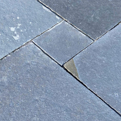 Ash Grey 22mm Limestone Paving Slabs - Sawn Edges - Patio Kit - JJ Building Materials