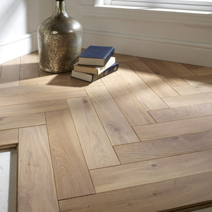 Bathford Oak Brushed Fusion Hybrid Engineered Wood Flooring - 1.92m2 Pack Size | Parquet Range - JJ Building Materials