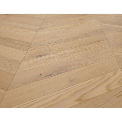 Bathford Oak Chevron Brushed Fusion Hybrid Engineered Wood Flooring - 1.568m2 Pack Size | Parquet Range - JJ Building Materials