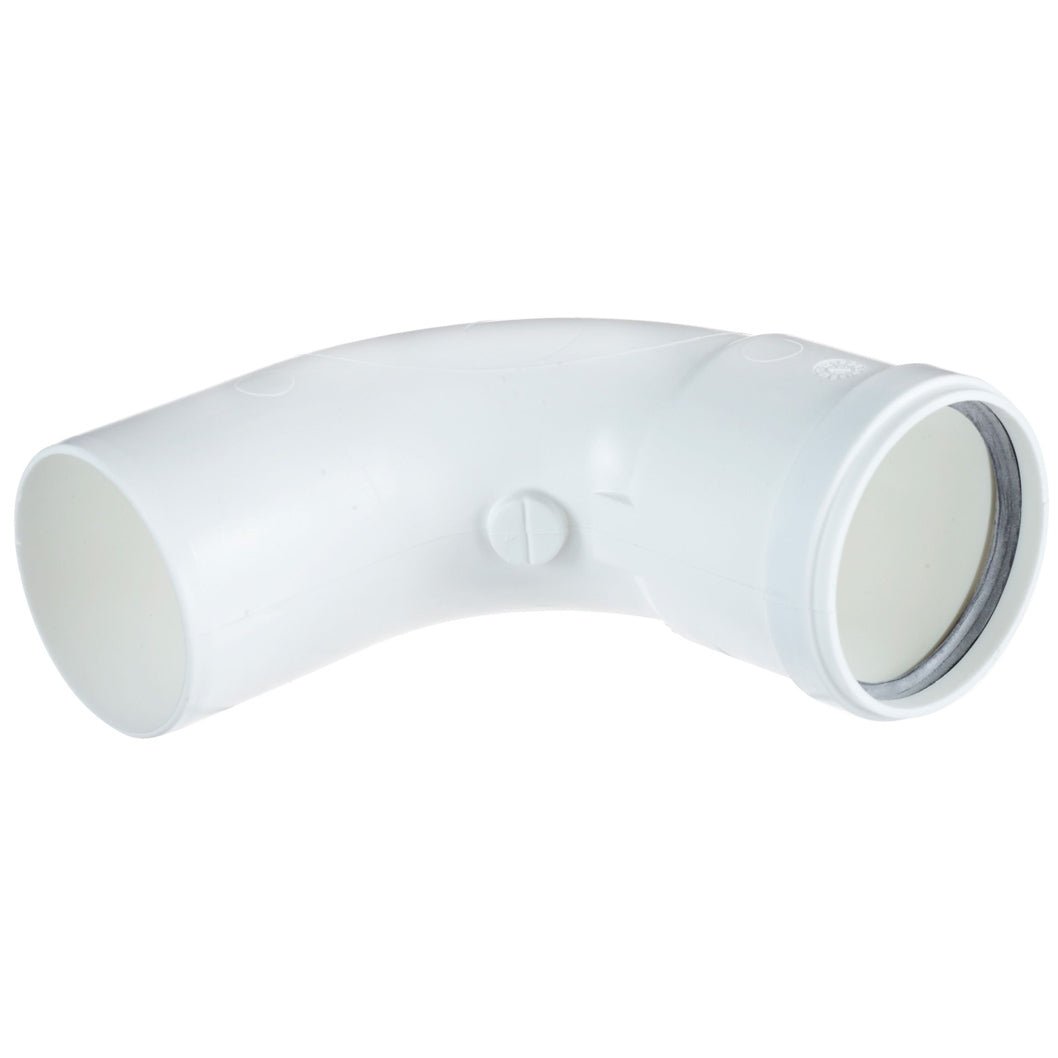 Baxi Multifit 93 Degree White 60mm Plume Bend - JJ Building Materials
