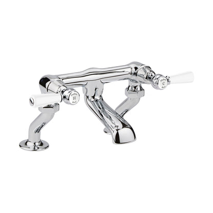 Hudson Reed Topaz Deck Mounted Bath Filler Trad Chrome Brass 175x338x217mm - BC303DL