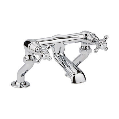 Hudson Reed Topaz Deck Mounted Bath Filler Trad Chrome Brass 187x262x217mm - BC303DX