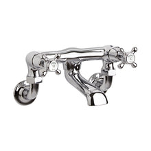 Hudson Reed Topaz Wall Mounted Bath Filler Trad Chrome Brass 142x262x197mm - BC303DXWM
