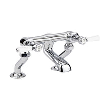 Hudson Reed Topaz Deck Mounted Bath Filler Trad Chrome Brass 175x338x217mm - BC303HL