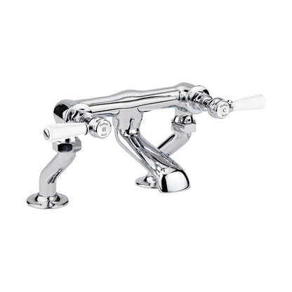 Hudson Reed Topaz Deck Mounted Bath Filler Trad Chrome Brass 175x338x217mm - BC303HL